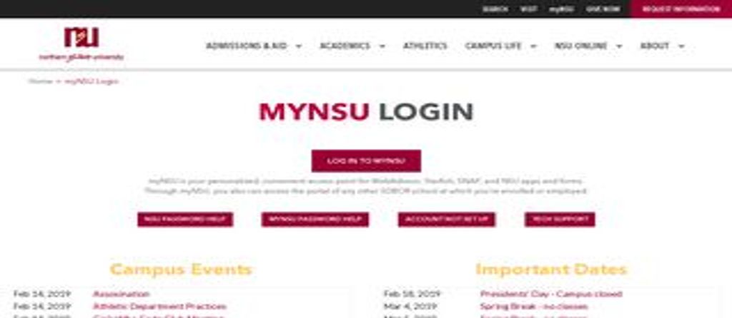 How To NSU First Time Login